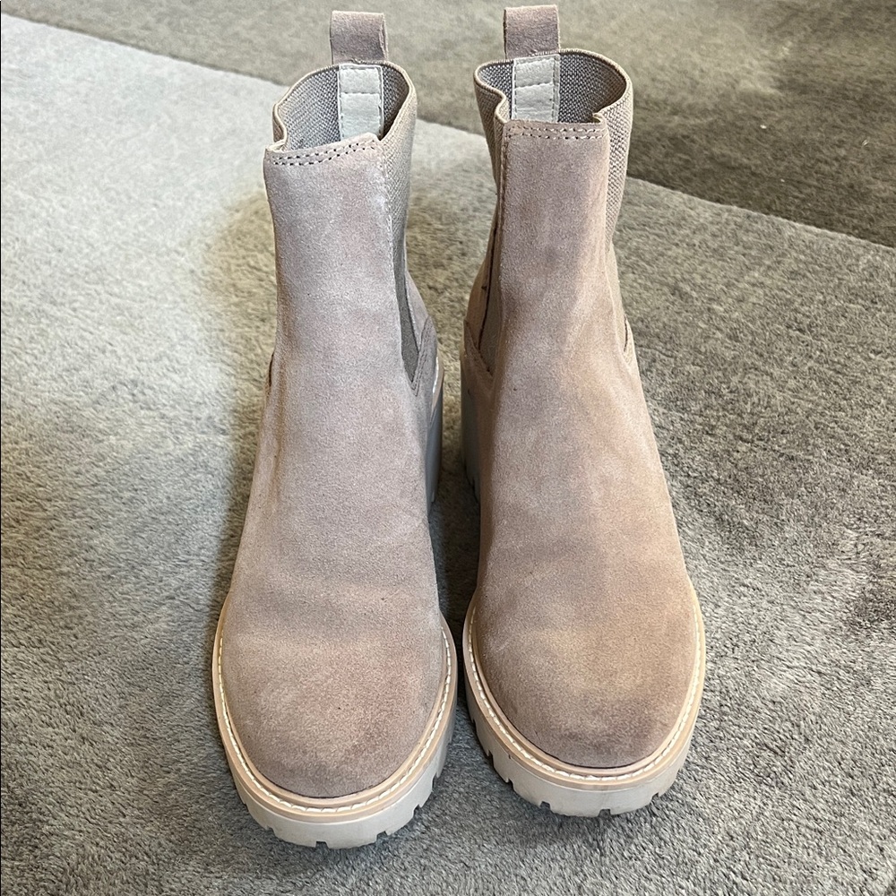Dolce Vita Suede Ankle Boots - Tan